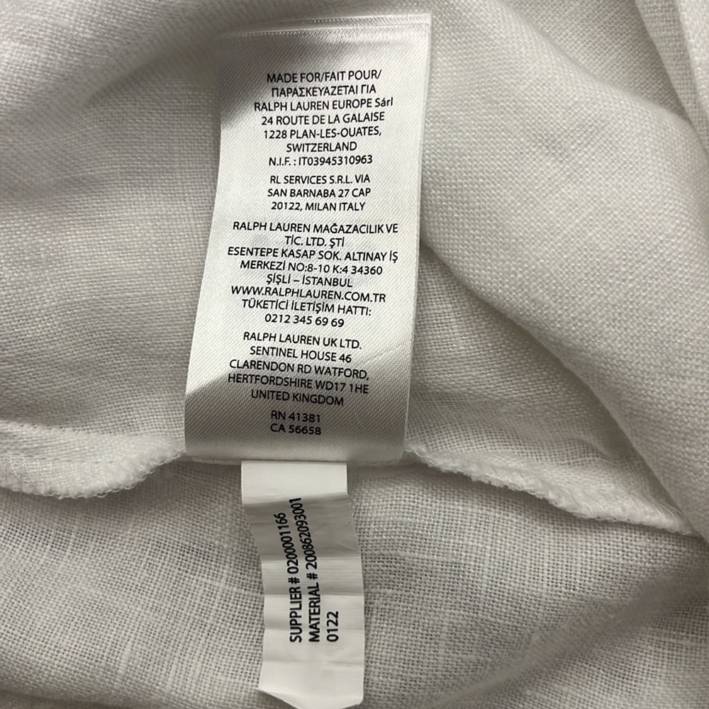 Lauren Ralph Lauren White Linen High Rise Shorts Size 10-SOLD - Picture 9 of 16